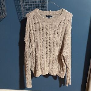American Eagle Outfitters Textured Beige Sweater